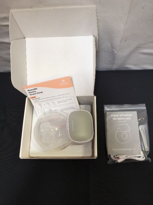 Photo 3 of Momcozy Wearable Breast Pump - Hands-Free Breast Pump with 2 Mode & 5 Levels, Portable Electric Wearable Breast Pump, Breastpump Can Be Worn in-Bra (24mm, Gray)
