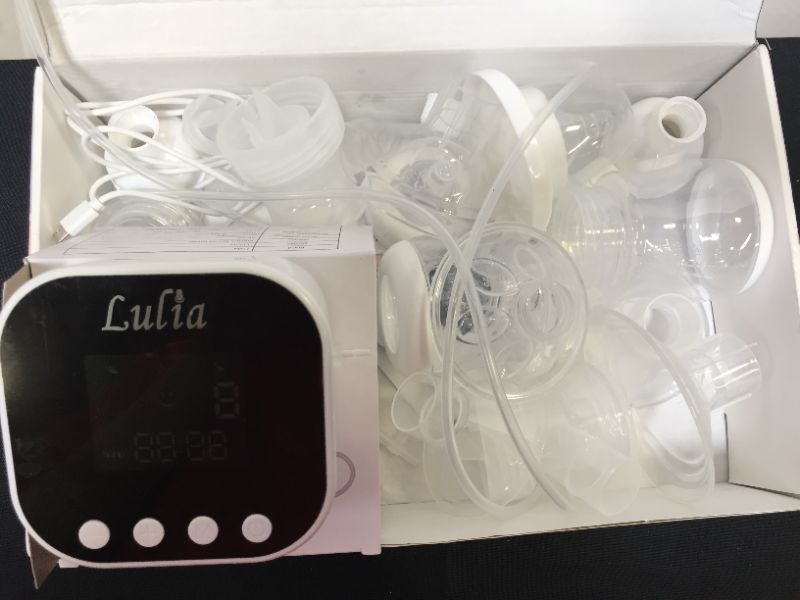 Photo 1 of Double Electric Breast Pump, Portable Pain Free Breast Feeding Milk Strong Suction Pump with 2 Size of Flanges,Quiet Rechargeable Pump for Travel and Home,3 Modes and 9 Levels Backflow Protector
