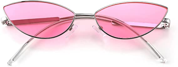 Photo 1 of FEISEDY Fashion Designer Sunglasses Retro Small Petals Shape Arc Temple Design B2298 ( Pink )
