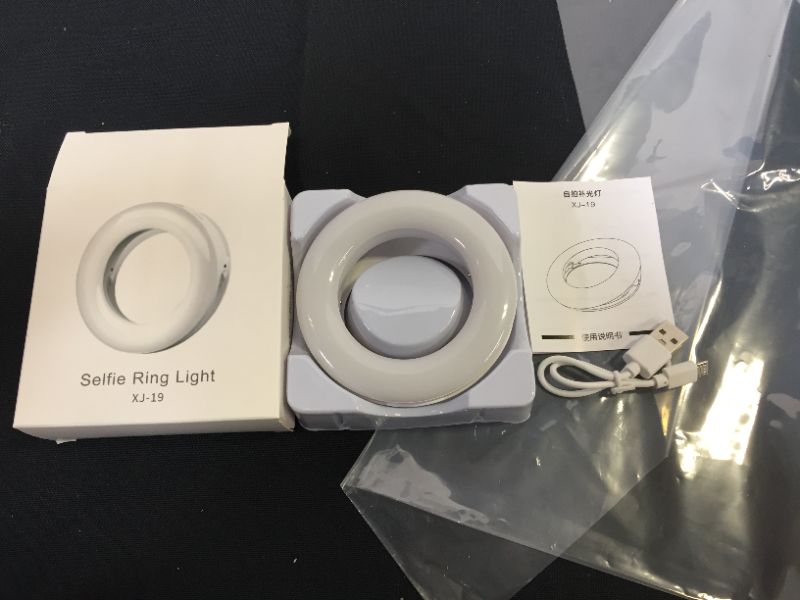 Photo 2 of Selfie Ring Light, SHEGINEL Clip on Phone Ring Light 3 Tones Selfie Light for Phone with 40 LED Beads Makeup Light Ring for Selfie, Photography, Livestream
