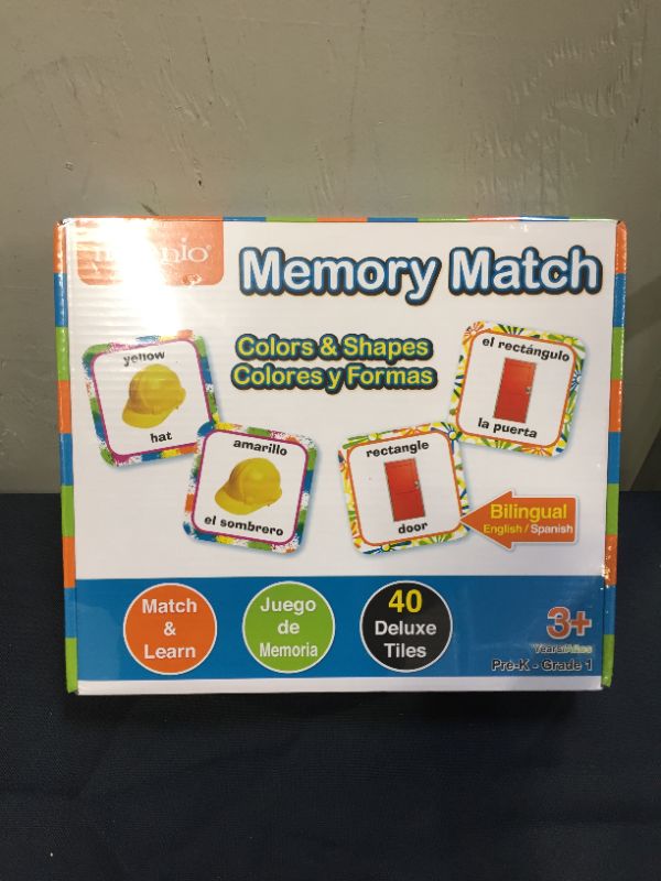 Photo 2 of Ingenio Colors & Shapes Memory Match Game English/Spanish - New FACTORY SEALED
