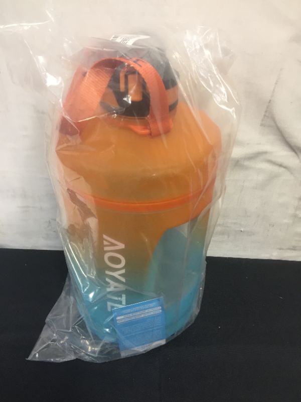 Photo 1 of 1 Gallon /128 OZ Motivational Water Bottle with Time Marker and Straw