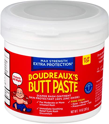 Photo 1 of Boudreaux's Butt Paste Maximum Strength Diaper Rash Ointment, 14 oz Jar -- EXP 02/2023
