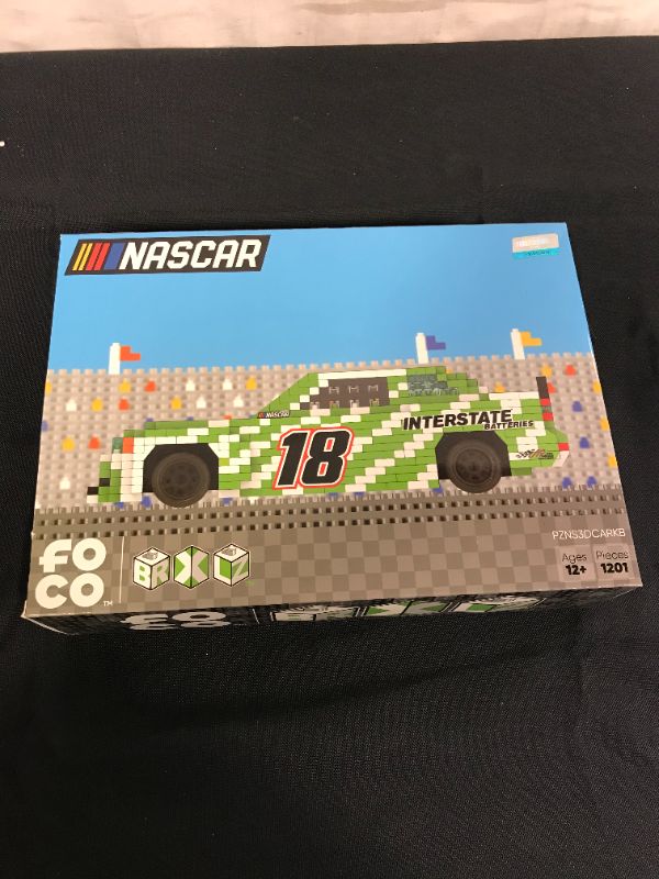 Photo 2 of FOCO BRXLZ NASCAR #18 Kyle Busch Race Car 3-D Construction Toy