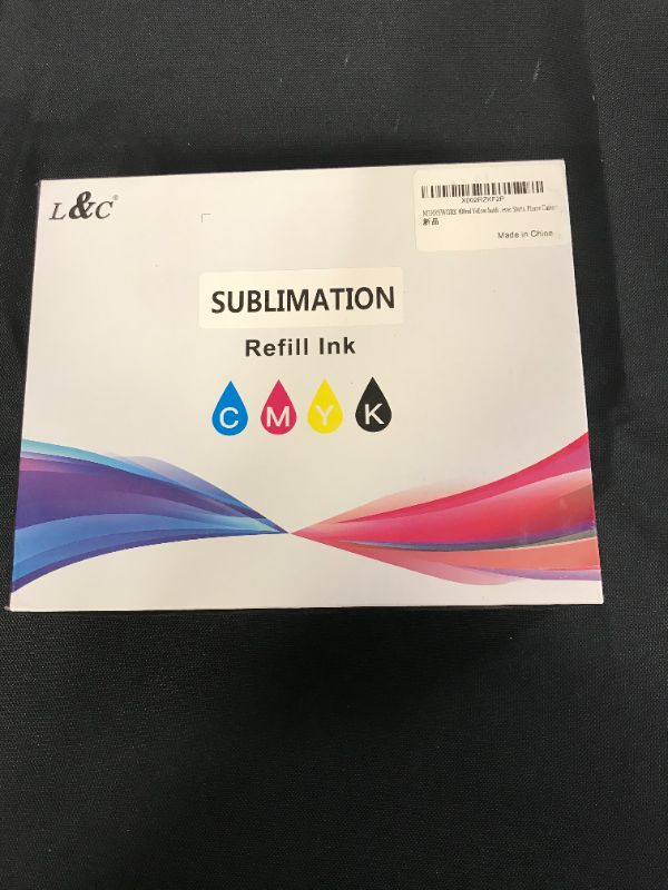 Photo 2 of L&C Yellow Sublimation Ink Autofill Refill for EcoTank Printers ET-4800 ET-2720 ET-2760 ET-2800 ET-2803 ET-2850 ET5800 ST-2000 ST-3000 ST-4000 ST-C4100 Printers
