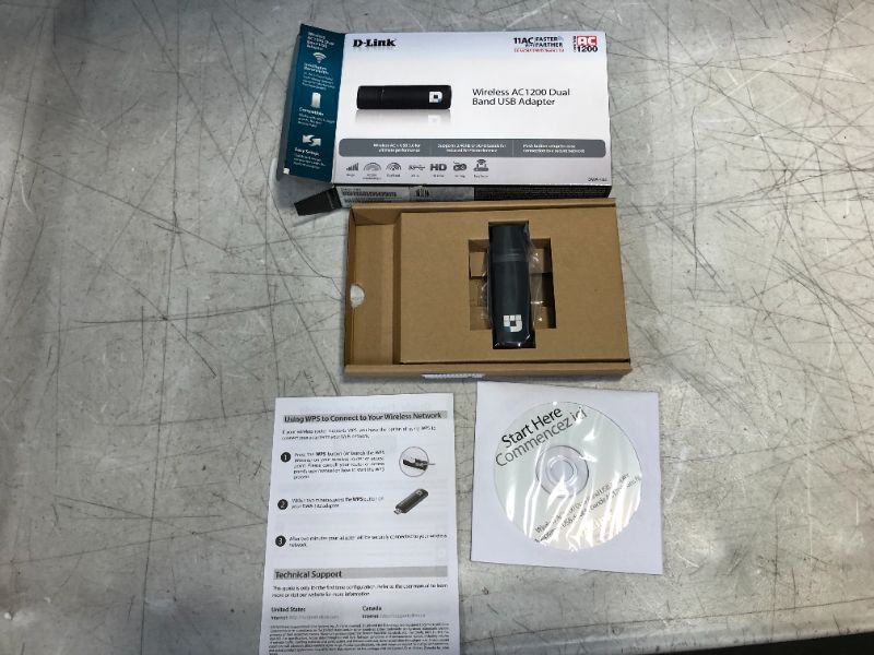 Photo 2 of D-Link DWA-182 Wireless Dual Band AC1200 USB Wi-Fi Network Adapter