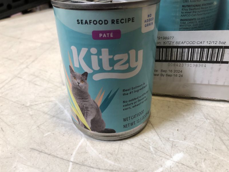 Photo 1 of kitzy wet cat food 12 pack bb 9/24