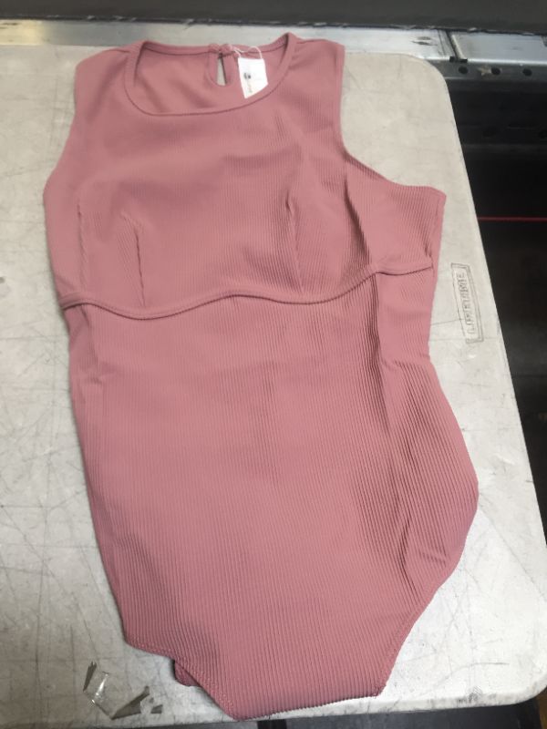 Photo 2 of CUPSHE Marissa Dusty Pink Tank Bodysuit---MEDIUM---
