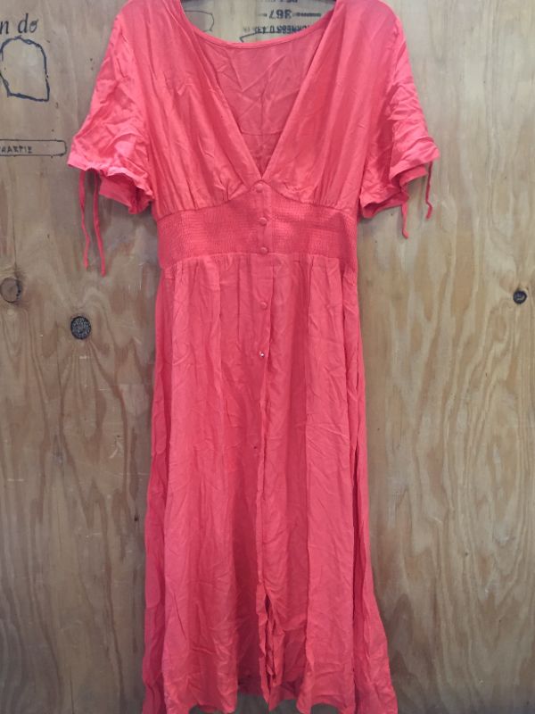 Photo 2 of CUPSHE WOMENS LARGE DRESS in the color  salmon 