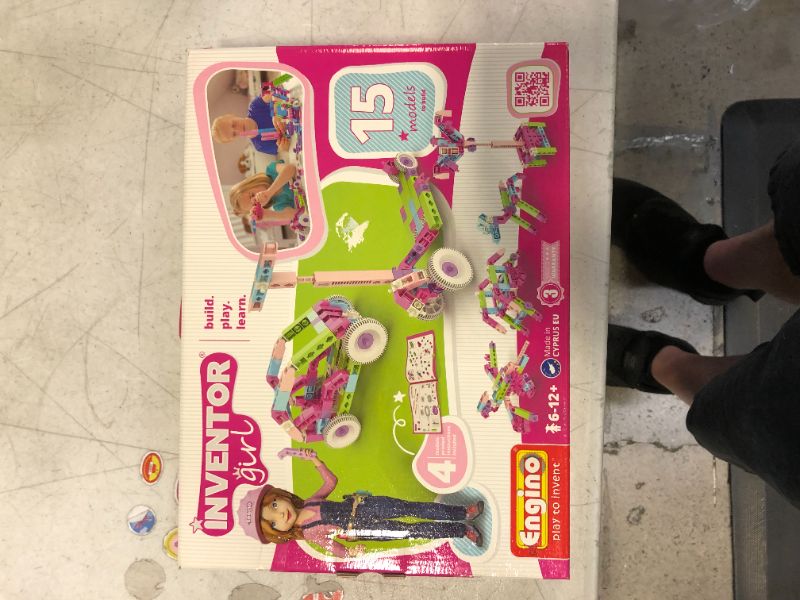 Photo 2 of Engino Inventor Girl 10, STEM Model Construction System, Build Stem Skills, 75 Parts, Parts Separating Tool Included, ENG-IG10 Toy
