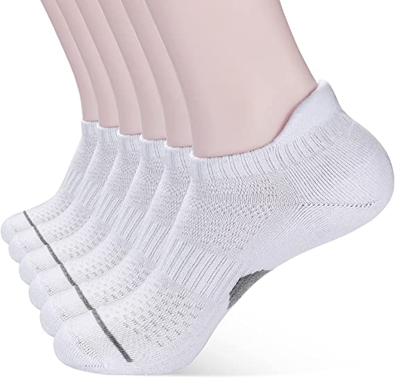 Photo 1 of Corlap Ankle Athletic Running Socks With Cushioned 6 Pack Low Cut Tab Sports Socks for Men and Women
Size: Medium