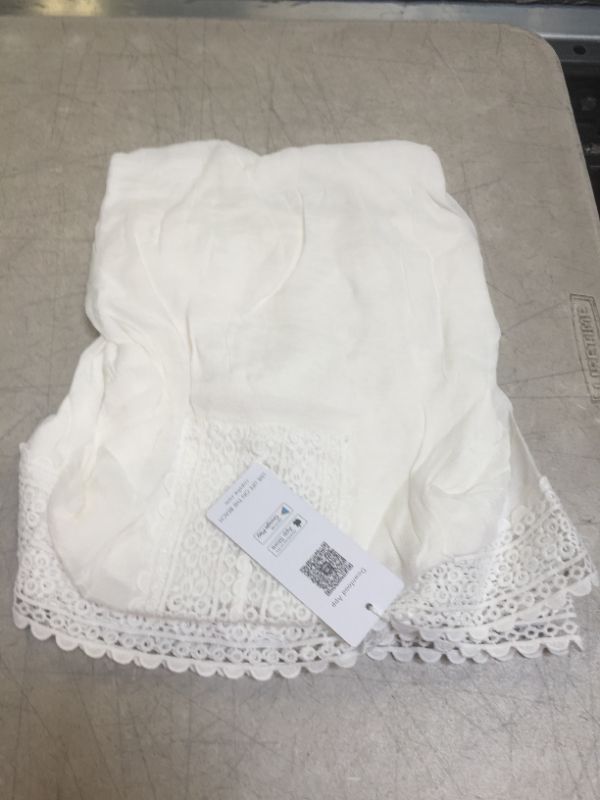 Photo 2 of CUPSHE White Ruffle Tunic Cover Up---ONE SIZE---
