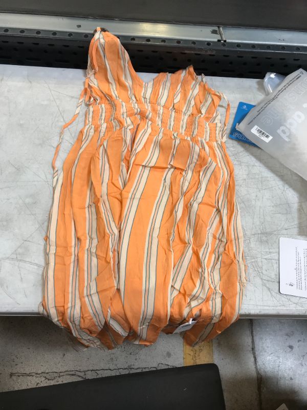 Photo 1 of Orange striped dress sz L