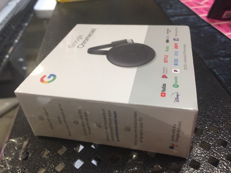 Photo 3 of Google Chromecast - Streaming Device with HDMI Cable - Stream Shows, Music, Photos, and Sports from Your Phone to Your TV
