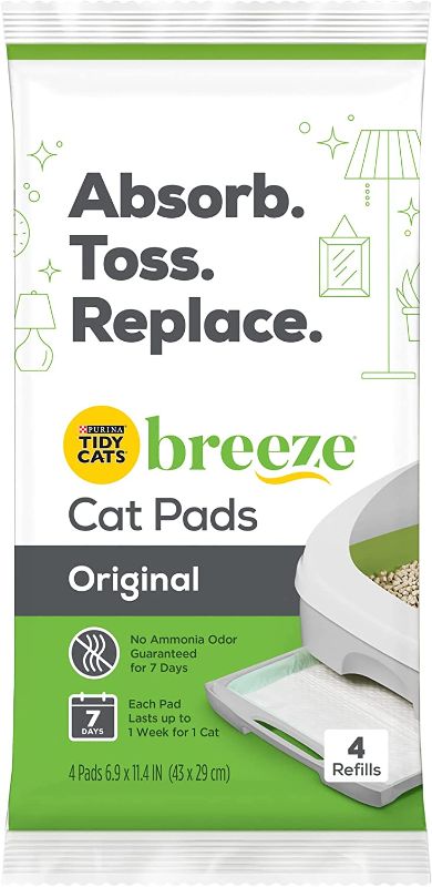 Photo 1 of 2x Purina Tidy Cats Cat Pads, Breeze Refill Pack, 4 Ct. Pouch
