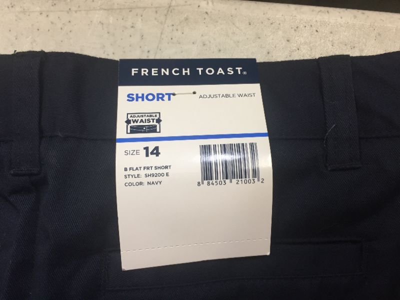 Photo 3 of French Toast Boys' Basic Flat-Front Short with Adjustable Waist
Size: 14