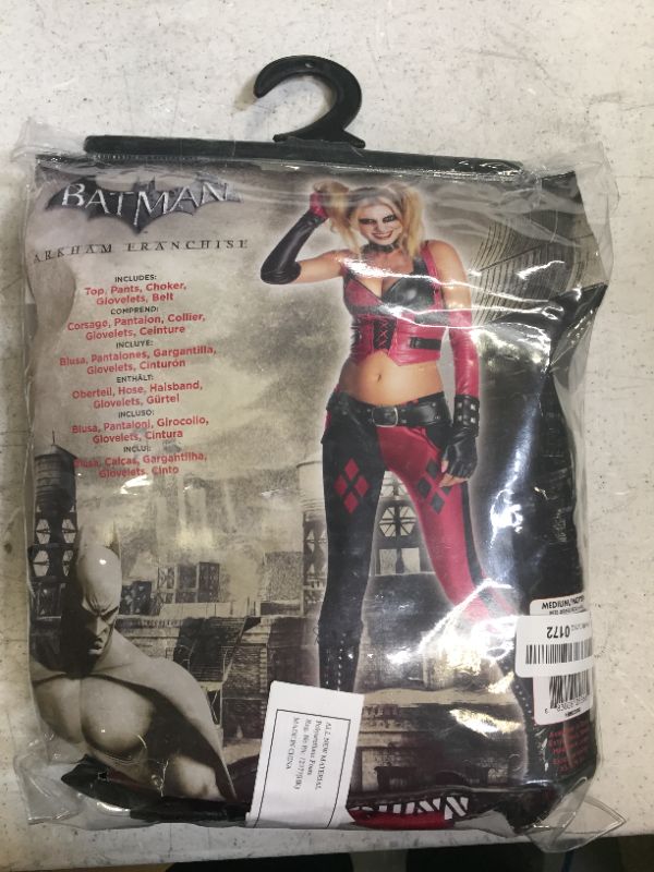 Photo 2 of harley quinn costume from arkham franchise. size medium-- used 