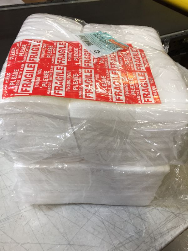 Photo 2 of 12" x 12" Foam Wrap Sheets Cushioning Foam, Moving and Packing Supplies, Fragile Stickers Included 2 PACKS OF 100