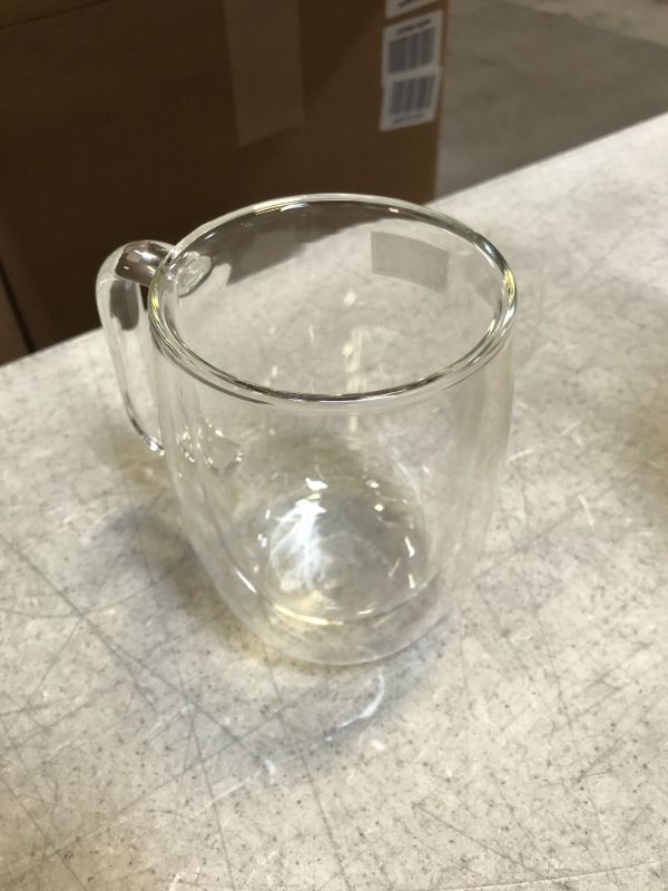Photo 3 of ZWILLING Sorrento  Double-Wall Glass Coffee Mug Set, Clear
