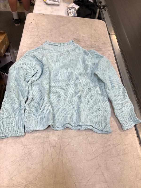 Photo 1 of Generic Blue Knitted Sweater, Medium