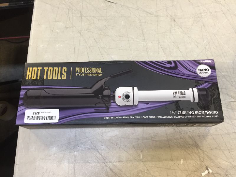 Photo 4 of HOT TOOLS Pro Artist Nano Ceramic Curling Iron/Wand | For Smooth, Shiny Hair (1-1/2” in)
