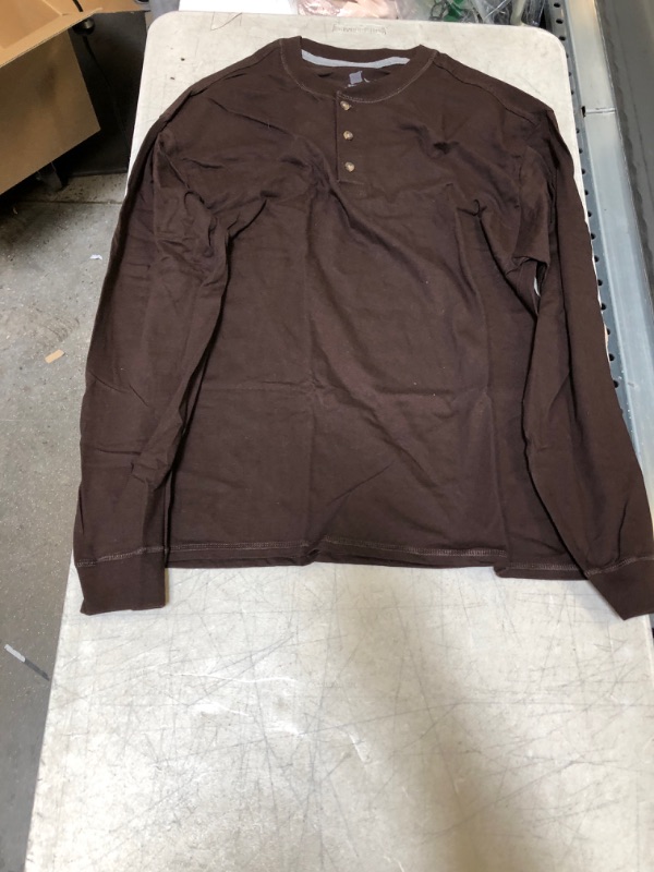 Photo 1 of Generic Brown Long Sleeve Shirt, XL