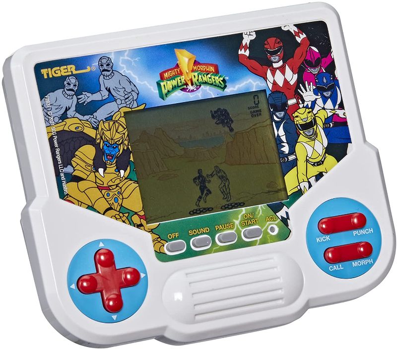 Photo 1 of Tiger Electronics Mighty Morphin Power Rangers Electronic LCD Video Game, Retro-Inspired 1-Player Handheld Game, Ages 8 and Up
