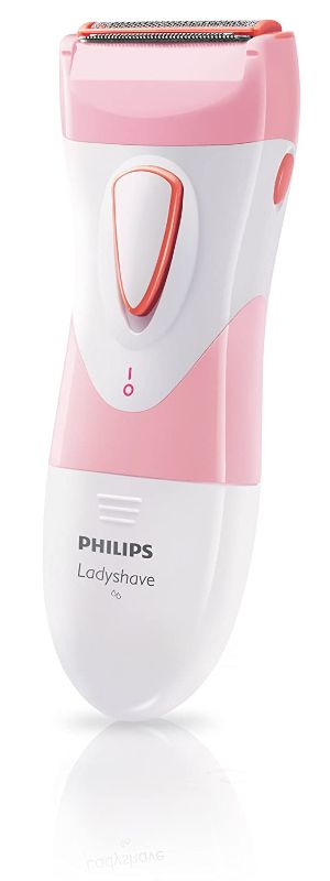 Photo 1 of Philips Beauty SatinShave Essential Women's Wet & Dry Electric Shaver For Legs, Cordless, Pink and White, HP6306/50
