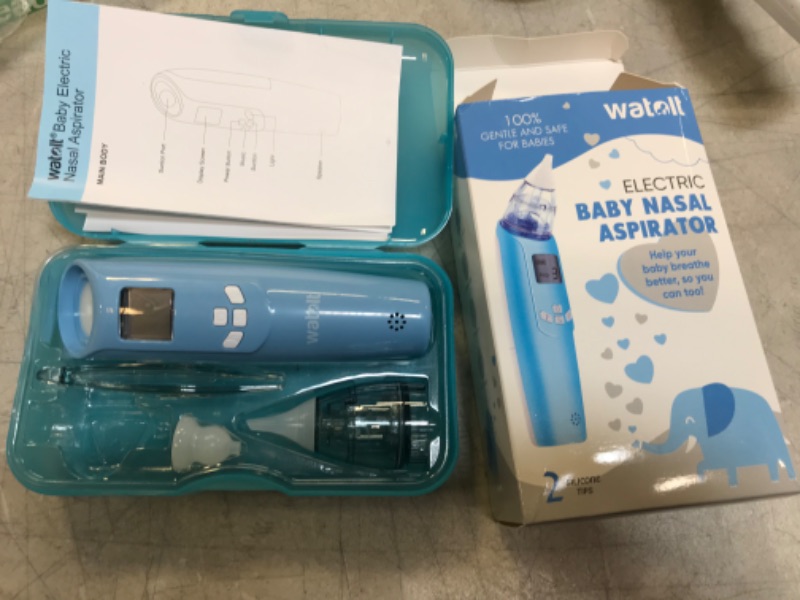 Photo 2 of Watolt Baby Nasal Aspirator - Electric Nose Suction for Baby - Automatic Booger Sucker for Infants - Battery Powered Snot Mucus Remover for Kids Toddlers -- missing one nozzle