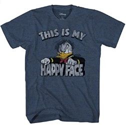 Photo 1 of Donald Duck Angry Grumpy This Is My Happy Face T-shirt (2XL)