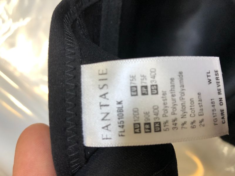 Photo 1 of Fantasie Smoothing Fl4510 Non-wired Moulded T-shirt Bra Black Blk 34dd 
