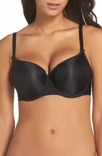 Photo 1 of Fantasie Smoothing Fl4510 Non-wired Moulded T-shirt Bra Black Blk 34dd 
