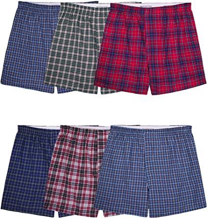 Photo 1 of Fruit of the Loom Men's Tag-Free Boxer Shorts----(6 PACK)
(LARGE 36-38 IN)