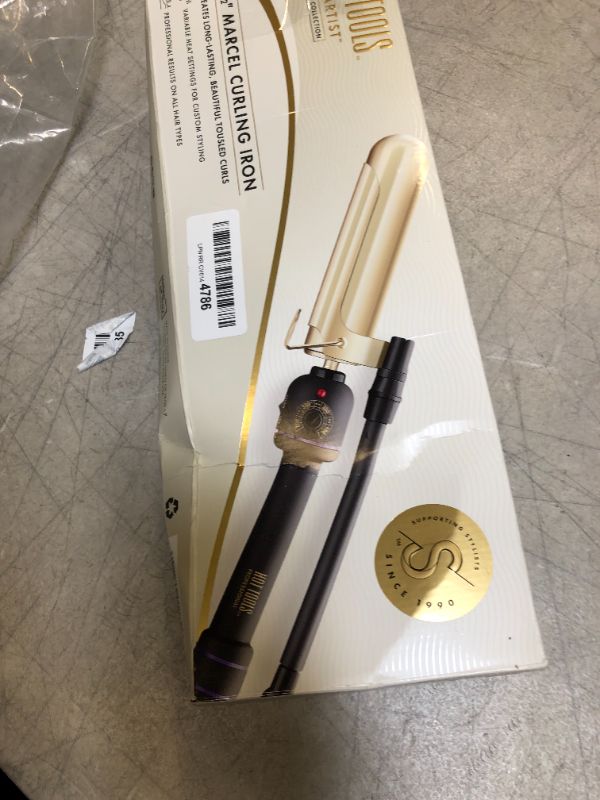 Photo 4 of HOT TOOLS 1182 Marcel Curling Iron, Gold/Black, 1 1/2 Inches
