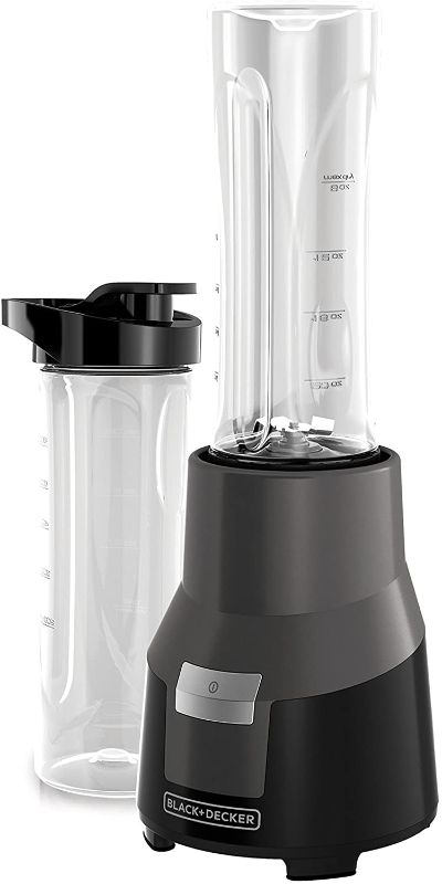 Photo 1 of BLACK+DECKER FusionBlade Personal Blender with Two 20oz Personal Blending Jars, Gray