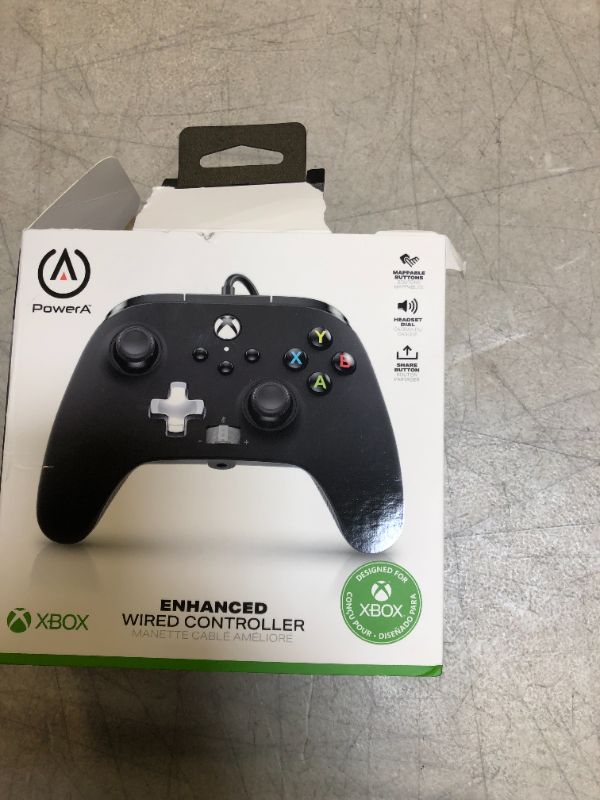 Photo 1 of Recertified - PowerA Enhanced Wired Controller for Xbox (Black Inline)-------(DIRTY)

