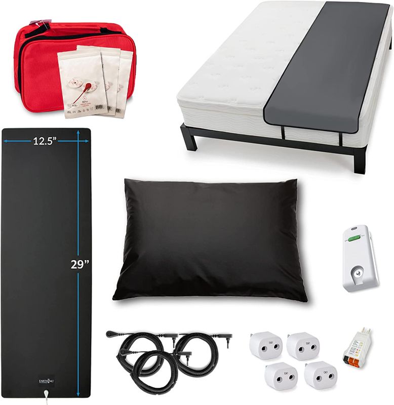 Photo 1 of Earthing Starter Kit with Grounding Sleep Mat, Grounding Pillowcase, Grounding Mat, and Grounding Patches, Clint Ober’s EARTHING Products Improve Sleep, Energy, Inflammation, and Anxiety
