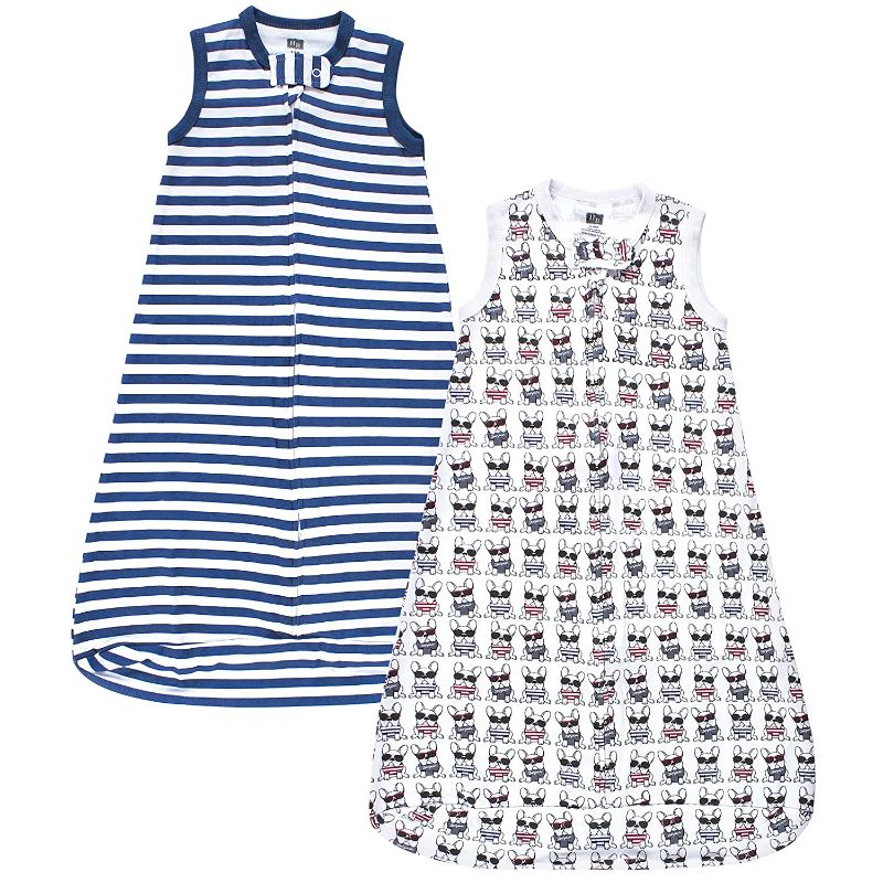 Photo 1 of Hudson Baby Unisex Baby Interlock Cotton Sleeveless Sleeping Bag French Dog, 3-9 Months
