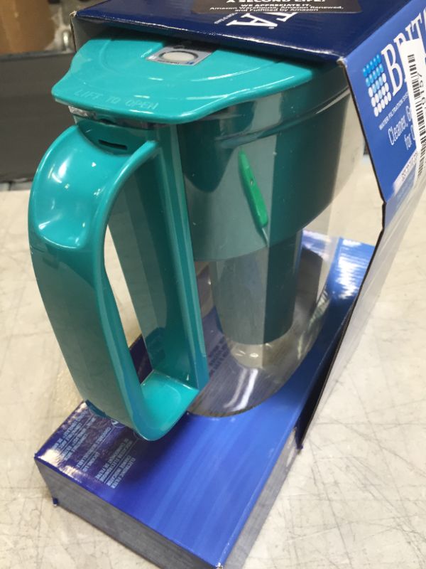 Photo 2 of Brita Standard Metro Water Filter Pitcher, Small 5 Cup, Turquoise, 1 Count
