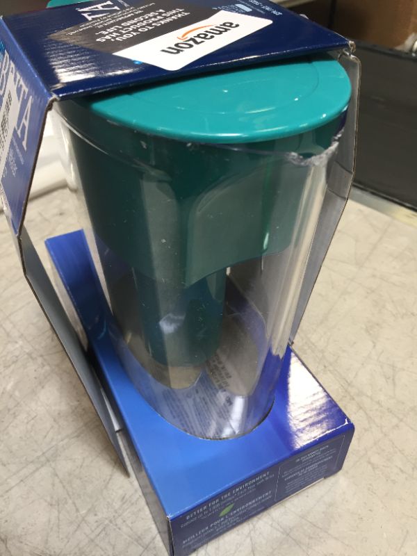 Photo 3 of Brita Standard Metro Water Filter Pitcher, Small 5 Cup, Turquoise, 1 Count
