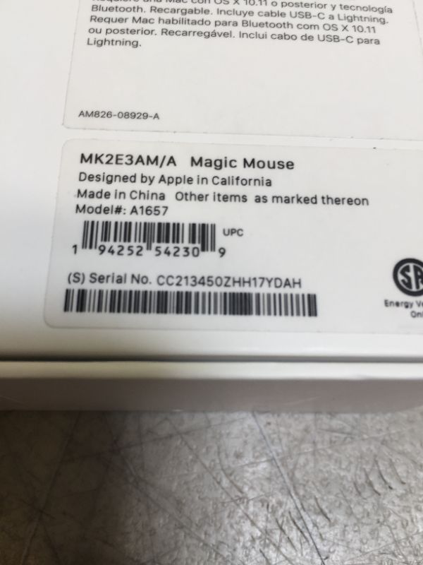 Photo 1 of Apple - Magic Mouse - White