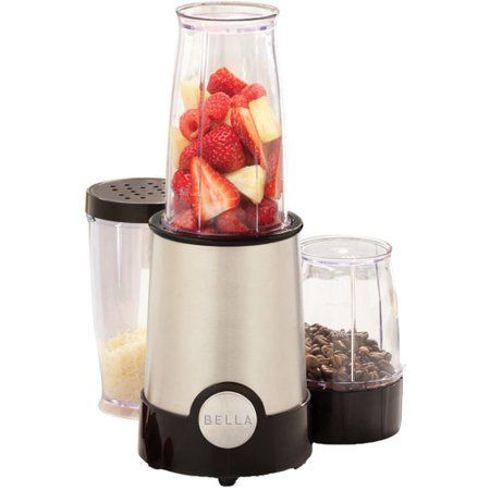 Photo 1 of Bella - 12 Piece Rocket Blender - 240 W - Black, Stainless Steel
