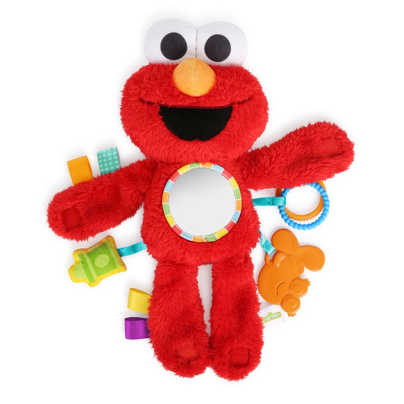Photo 1 of Bright Starts Sesame Street Elmo Travel Buddy Plush Take-Along Stroller or Carrier Toy, Ages 0-12 Months
