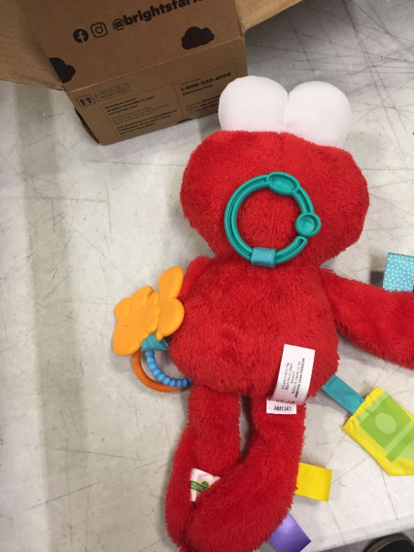Photo 1 of Bright Starts Sesame Street Elmo Travel Buddy Plush Take-Along Stroller or Carrier Toy, Ages 0-12 Months
