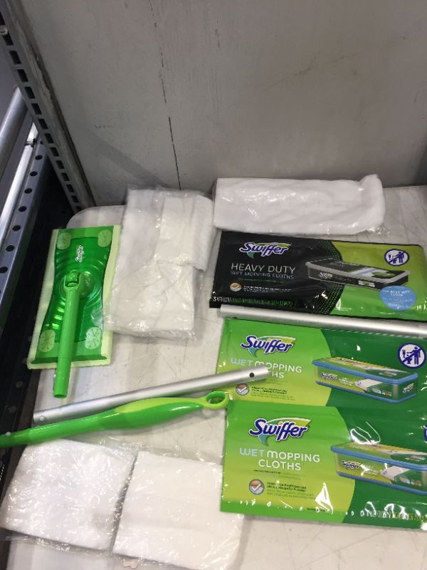 Photo 1 of Swiffer Sweeper Dry + Wet All Purpose Floor Mopping and Cleaning Starter Kit