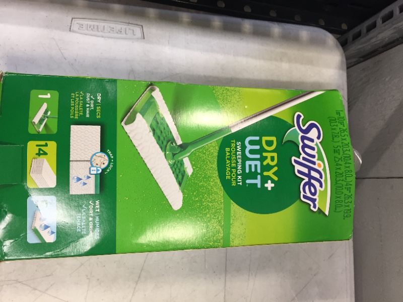 Photo 1 of Swiffer Sweeper Dry + Wet All Purpose Floor Mopping and Cleaning Starter Kit