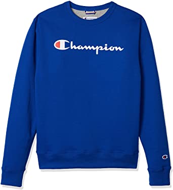 Photo 1 of Champion Men's Powerblend Fleece Crew, Script Logo XL