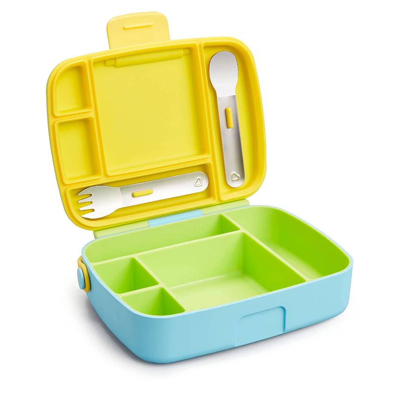 Photo 1 of Munchkin Bento Box Toddler Lunch Box, Green
