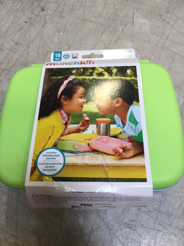 Photo 2 of Munchkin Bento Box Toddler Lunch Box, Green
