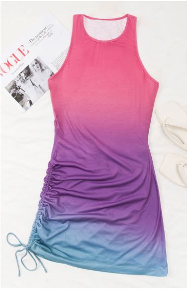 Photo 1 of Beachy Ombre Bodycon Mini Dress--size small 
